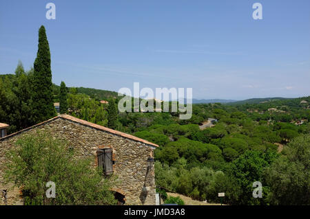 La campagna attorno a Ramatuelle Foto Stock