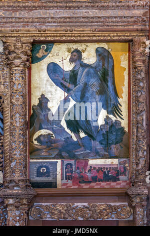 Icone dal Museo Bizantino, a Zante, l'isola di Zante, isole Ionan, Grecia Foto Stock