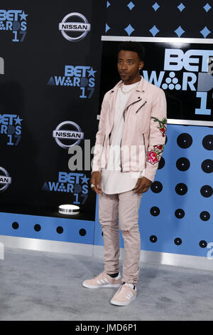 BET Awards 2017 presso il Teatro di Microsoft su Giugno 25, 2017 a Los Angeles, CA dotata di: Algee Smith Dove: Los Angeles, California, Stati Uniti quando: 25 giu 2017 Credit: Nicky Nelson/WENN.com Foto Stock