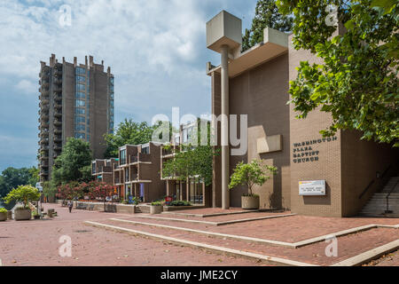 Il lago di Anne Plaza a Reston in Virginia. Foto Stock