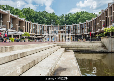 Il lago di Anne Plaza a Reston in Virginia. Foto Stock