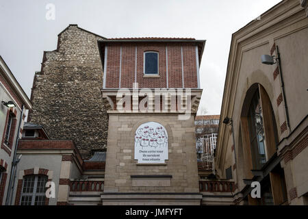 Europa, Francia, Parigi, LE 104 un museo e un centro culturale Foto Stock