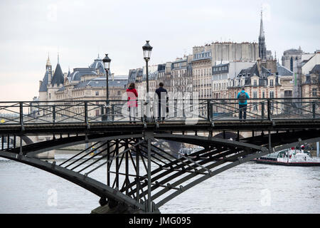 Europa, Francia, Parigi, PASSERELLE DES ARTS Foto Stock