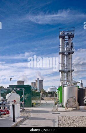 Bio-metano impianto di produzione di Didcot, Regno Unito Foto Stock