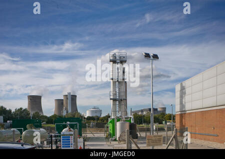 Bio-metano impianto di produzione di Didcot, Regno Unito Foto Stock