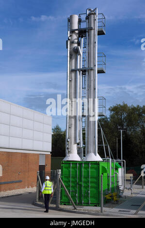 Bio-metano impianto di produzione di Didcot, Regno Unito Foto Stock