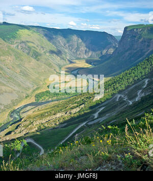 Pass Katu-Yaryk. Altai, Siberia Foto Stock