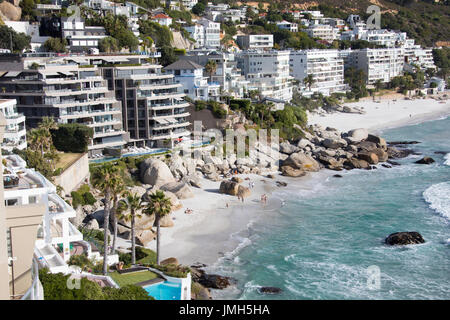 Camp's Bay Beach, Città del Capo, Sud Africa Foto Stock