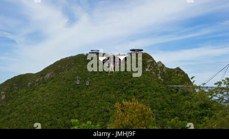 Il Langkawi la funivia più lunga alla cima della montagna Foto Stock