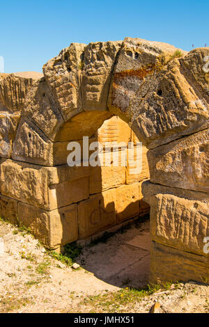 Antica Colosseo in Tunisia Foto Stock