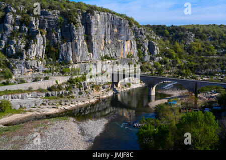 L'Ardeche in Balazuc Foto Stock