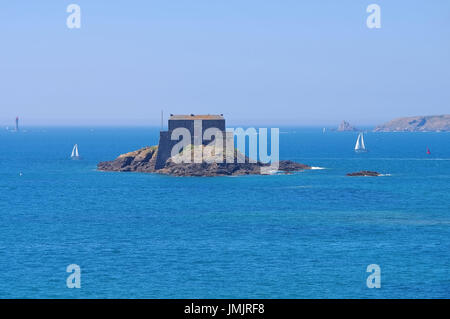 Saint-Malo Fort du Petit essere in Bretagna, Francia Foto Stock