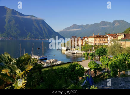 Sala Comacina Lago di Como, Lombardia in Italia Foto Stock