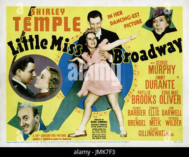 LITTLE MISS BROADWAY 1938 XX Century Fox film musicale con Shirley Temple Foto Stock