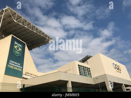 Rio de Janeiro, Brasile. 22 Luglio, 2017. Il diving stadium per i Giochi Olimpici di Rio de Janeiro, Brasile, 22 luglio 2017. Foto: Georg Ismar/dpa/Alamy Live News Foto Stock