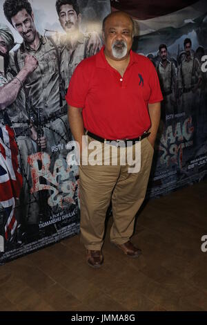 Mumbai, India. 27 Luglio, 2017. Attore di Bollywood Saurabh Shukla filmato assortiti di screening RAAGDESH al lightbox, santracruze Credito: Prodip Guha/Alamy Live News Foto Stock