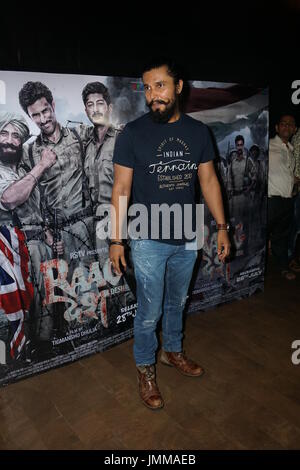 Mumbai, India, 27 luglio 2017.attore di bollywood RandeepHooda durante il filmato di screening RAAGDESH al lightbox, santracruzeze Credito: Prodip Guha/Alamy Live News Foto Stock