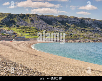 West Bay, Chesil Beach, Portland, Dorset, England, Regno Unito Foto Stock