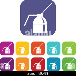 Possibile di vernice spray set di icone Illustrazione Vettoriale