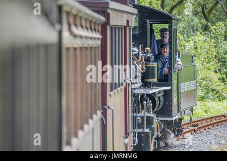 Il Brecon ferrovia di montagna (gallese: Rheilffordd Mynydd Brycheiniog) è un 1 ft 113⁄4 in (603 mm) a scartamento ridotto ferroviario turistico che corre attraverso il Brecon Beacons lungo tutta la lunghezza del serbatoio Pontsticill e salita Foto Stock