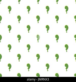 Segno di punteggiatura virgola da alfabeto latino con i numeri e i simboli fatti di melma verde. Font può essere utilizzato per la progettazione di Halloween e per altri scopi Illustrazione Vettoriale