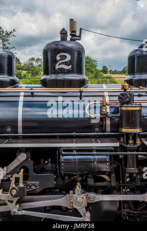 Il Brecon ferrovia di montagna (gallese: Rheilffordd Mynydd Brycheiniog) è un 1 ft 113⁄4 in (603 mm) a scartamento ridotto ferroviario turistico che corre attraverso il Brecon Beacons lungo tutta la lunghezza del serbatoio Pontsticill e salita Foto Stock