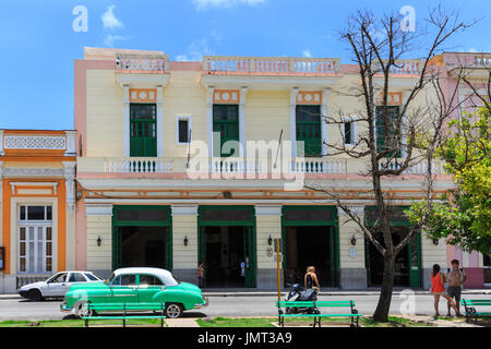 Hotel Velasco, edificio coloniale e architettura, esterno, Matanzas, Cuba Foto Stock