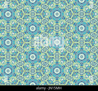 Abstract floral seamless pattern. In Asia orientale lightning ornamento. Sfondo caleidoscopio Foto Stock