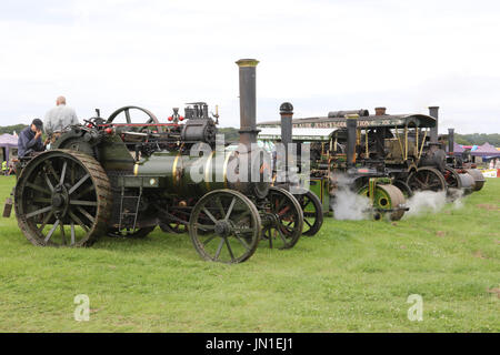 Motori a vapore a Ringmer vapore e Paese mostrano Foto Stock