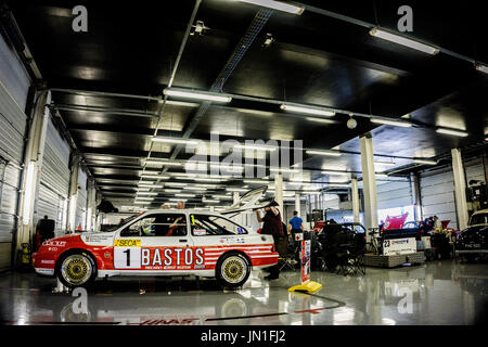 Towcester, Northamptonshire, Regno Unito. 29 Luglio, 2017. Silverstone Classic Motor Racing Festival sul circuito di Silverstone (foto di gergo Toth / Alamy Live News) Foto Stock