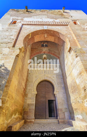 Porta della giustizia,puerta de la Justicia,l'Alhambra di Granada, Andalusia,l'Europa: la più imponente cancello complesso alhambra, n Foto Stock