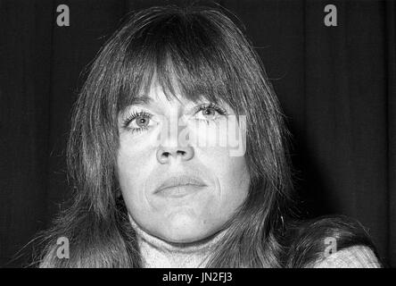 L'attrice Jane Fonda nel 1975 Foto Stock