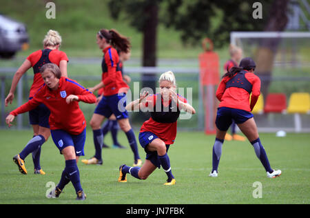 Inghilterra per donna Steph Houghton durante una sessione di allenamento allo Sporting 70 Centro Sportivo, Utrecht. Foto Stock