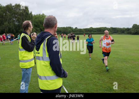 Park Run in Leamington Spa Warwickshire Foto Stock