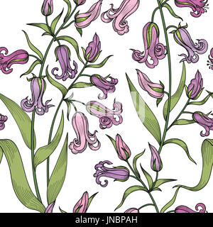 Floral seamless pattern. fiore. Sfondo piastrelle floreali texture ornamentali con fiori. primavera fioriscono garden Foto Stock