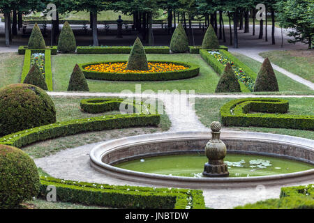 Kromeriz, palazzo arcivescovile giardino, Moravia, UNESCO Città, Repubblica Ceca Foto Stock