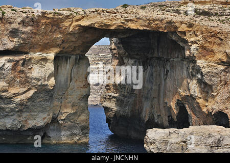 La finestra Azzurra sull isola di Gozo prima del crollo Foto Stock