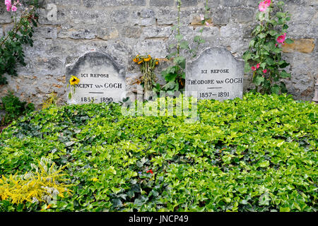 Vincent e Teodoro van Gogh, tombe di Auvers sur Oise, Francia Foto Stock