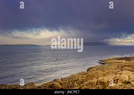 Costa di Streymoy, Isole Faroer Foto Stock
