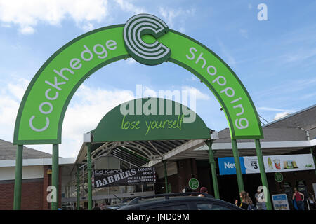 Cockhedge Shopping Centre, Warrington, North West England, UK, WA1 Foto Stock