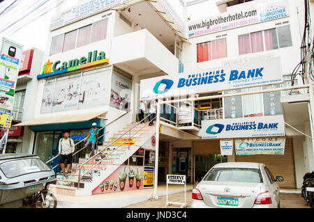 Centro business, Rizal Avenue, Puerto Princesa, PALAWAN FILIPPINE Foto Stock