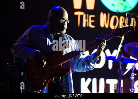 Womad Festival, charlton park, Wiltshire, Regno Unito. Il 29 luglio 2017. Roy Ayers, Seun Kuti ed Egitto 80 headline open air stage nel giorno finale di womad 2017. Credito: Francesca moore/alamy live news Foto Stock