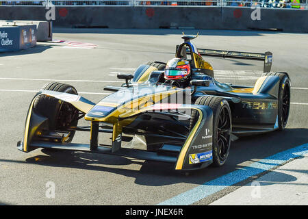 Montreal, Canada. Il 30 luglio, 2017. Pilota Techeetah Jean-Eric Vergne (25) durante la formula di Montreal e ePrix di Montr © al, Qu © bec. David Kirouac/CSM Credito: Cal Sport Media/Alamy Live News Foto Stock