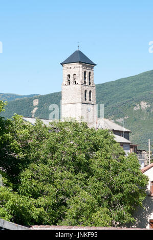 La Chiesa di Senegüé (Senegue), Huesca, Spagna Foto Stock