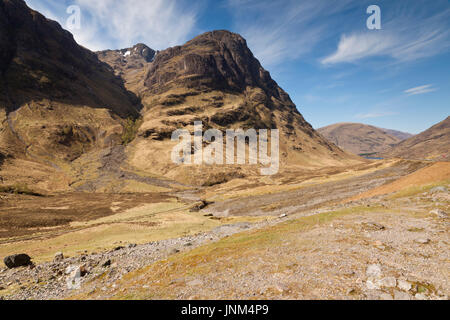 Aonach Dubh, una delle montagne del gruppo denominato "Le tre sorelle' Glencoe, Scotland, Regno Unito Foto Stock