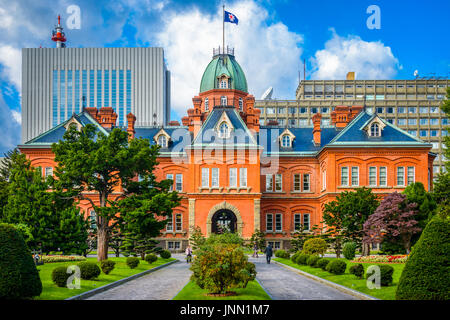 Sapporo, Giappone presso la storica ex Hokkaido uffici governativi. Foto Stock