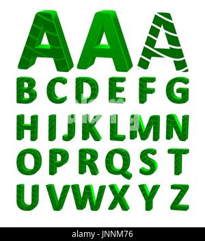 Cartoon font vettoriali, alfabeto completo Illustrazione Vettoriale