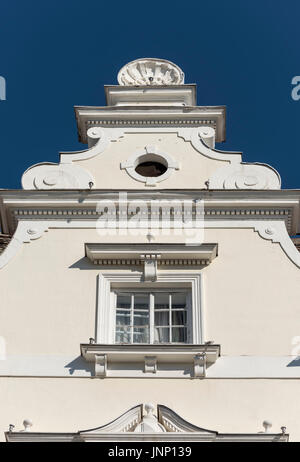 Dettagli architettonici, Imparatul Romanilor Hotel, Sibiu, Romania Foto Stock