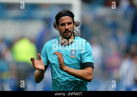 Sheffield mercoledì in George Boyd prima del pre-stagione corrispondono a Hillsborough, Sheffield. Foto Stock