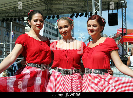 Festival Internazionale del Folklore,2017.,Zagreb, Croazia,27 Foto Stock